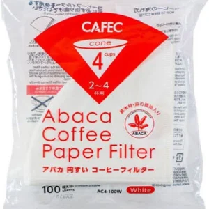 Χάρτινα Κωνικά Φίλτρα Cafec Abaca 100 τεμ.